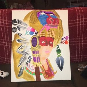 Painting my husband and I did